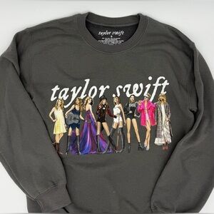 Taylor Swift Eras Crewneck Grey folklore Limited Edition Size unisex small